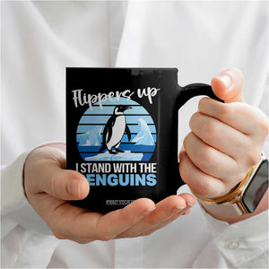 Funny Penguin Resist Coffee Mug Flippers Up I Stand With The Penguins TS02 Print Your Wear