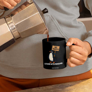 Funny Penguin Resist Coffee Mug No Tariffs I Stand With Penguins TS02 Print Your Wear