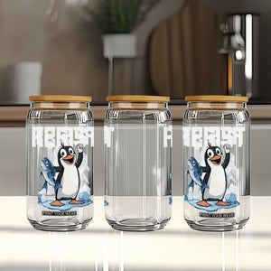 Funny Penguin Resist Glass Can Against Tariffs Protest TS02 Print Your Wear