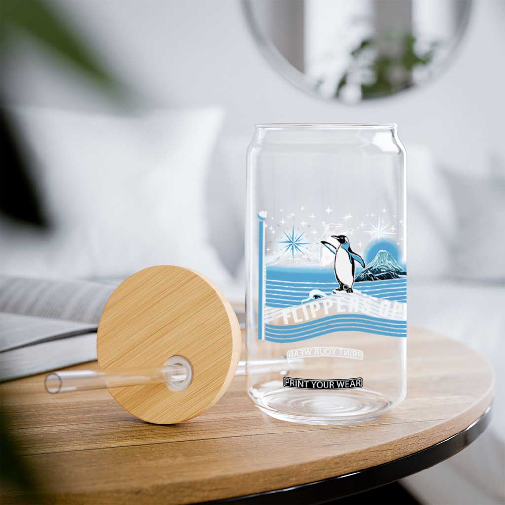 Funny Penguin Resist Glass Can Heard Island Flippers Up I Stand With Penguins TS02 Print Your Wear