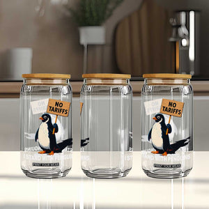Funny Penguin Resist Glass Can No Tariffs I Stand With Penguins TS02 Print Your Wear