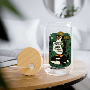 Funny Penguin Resist Glass Can No Tarriffs Activism Graphic TS02 Print Your Wear
