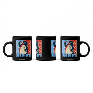 Funny Penguin Resist Graphic Coffee Mug Resist Protest Against Tariffs TS02 Print Your Wear