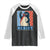 Funny Penguin Resist Graphic Raglan Shirt Resist Protest Against Tariffs TS02 Black White Print Your Wear
