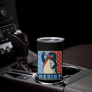 Funny Penguin Resist Graphic Tumbler Cup Resist Protest Against Tariffs TS02 Print Your Wear