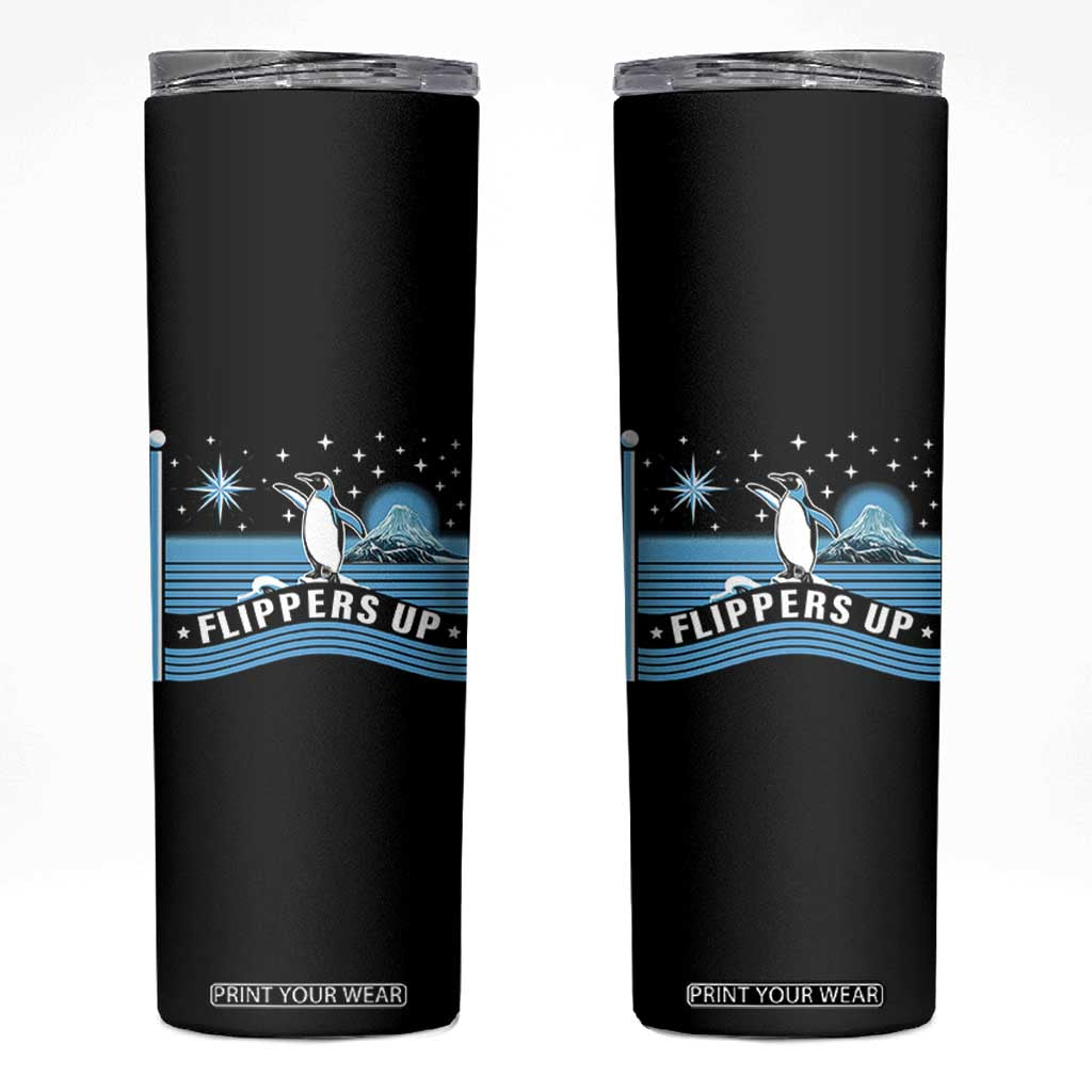 Funny Penguin Resist Skinny Tumbler Heard Island Flippers Up I Stand With Penguins TS02 Black Print Your Wear