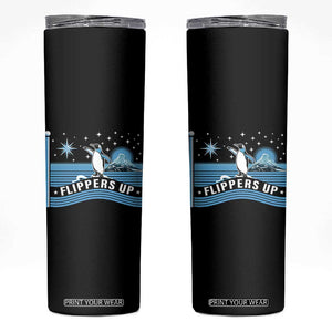 Funny Penguin Resist Skinny Tumbler Heard Island Flippers Up I Stand With Penguins TS02 Black Print Your Wear