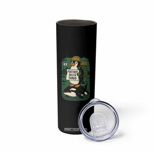 Funny Penguin Resist Skinny Tumbler No Tarriffs Activism Graphic TS02 Print Your Wear