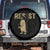 Funny Penguin Resist Spare Tire Cover Against Tariffs Activism Vintage TS02 No hole Black Print Your Wear
