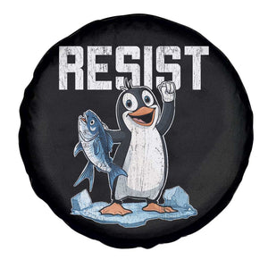 Funny Penguin Resist Spare Tire Cover Against Tariffs Protest TS02 Print Your Wear