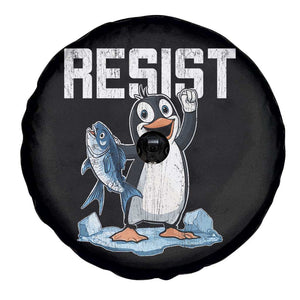 Funny Penguin Resist Spare Tire Cover Against Tariffs Protest TS02 Print Your Wear