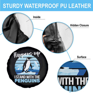 Funny Penguin Resist Spare Tire Cover Flippers Up I Stand With The Penguins TS02 Print Your Wear
