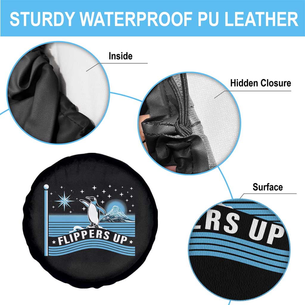 Funny Penguin Resist Spare Tire Cover Heard Island Flippers Up I Stand With Penguins TS02 Print Your Wear