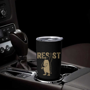 Funny Penguin Resist Tumbler Cup Against Tariffs Activism Vintage TS02 Print Your Wear