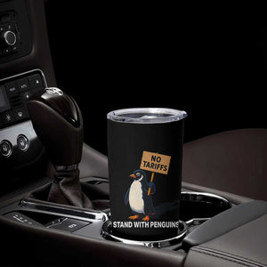 Funny Penguin Resist Tumbler Cup No Tariffs I Stand With Penguins TS02 Print Your Wear