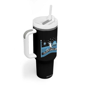 Funny Penguin Resist Tumbler With Handle Heard Island Flippers Up I Stand With Penguins TS02 Print Your Wear