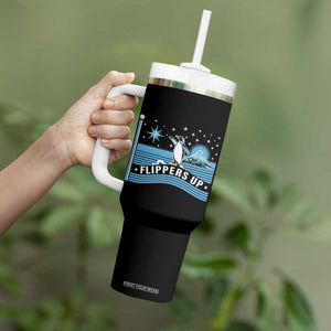 Funny Penguin Resist Tumbler With Handle Heard Island Flippers Up I Stand With Penguins TS02 Print Your Wear