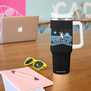 Funny Penguin Resist Tumbler With Handle Heard Island Flippers Up I Stand With Penguins TS02 Print Your Wear