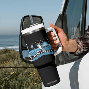 Funny Penguin Resist Tumbler With Handle Heard Island Flippers Up I Stand With Penguins TS02 Print Your Wear