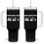Funny Penguin Resist Tumbler With Handle Penguins Against Tariffs Sarcastic Saying Meme TS02 One Size: 40 oz Black Print Your Wear