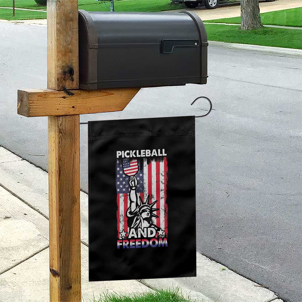 Funny Pickleball and Freedom Garden Flag Stature of Liberty 4th of July American Flag TS02 Print Your Wear