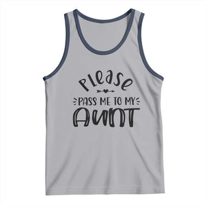 Funny Please Pass Me To My Aunt Tank Top Soon To Be Aunt TS11 Athletic Heather Navy Print Your Wear