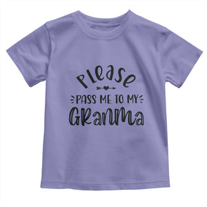 Funny Please Pass Me To My Grandma Toddler T Shirt Soon To Be Grandma TS11 Violet Print Your Wear