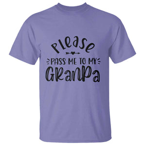 Funny Please Pass Me To My Grandpa T Shirt Soon To Be Grandpa TS11 Violet Print Your Wear
