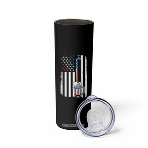 Funny Pouring Beer American Flag 4th Of July Craft Brewery Skinny Tumbler TS11 Print Your Wear