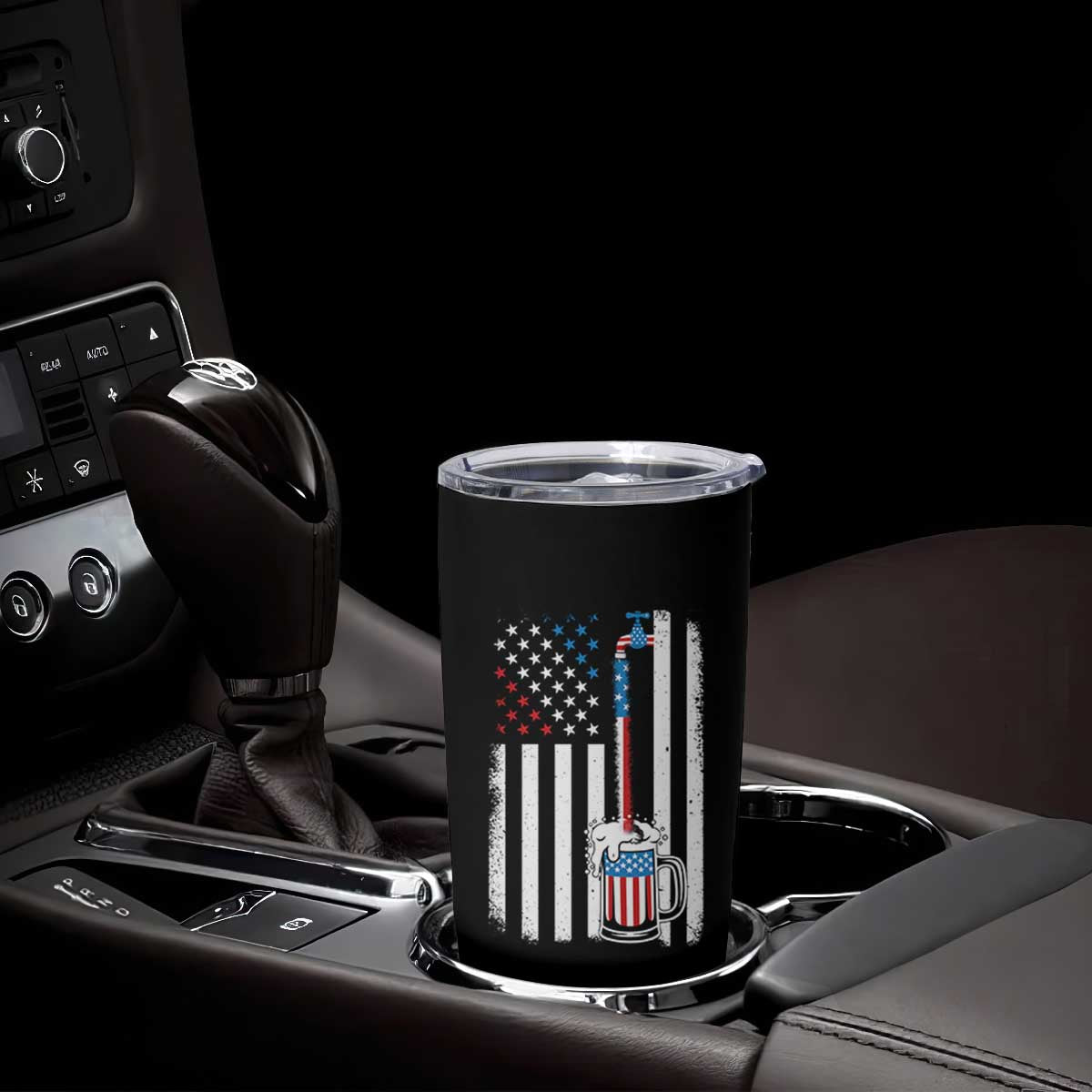 Funny Pouring Beer American Flag 4th Of July Craft Brewery Tumbler Cup TS11 Print Your Wear