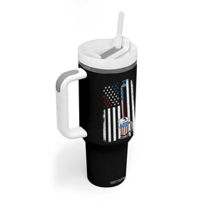 Funny Pouring Beer American Flag 4th Of July Craft Brewery Tumbler With Handle TS11 Print Your Wear