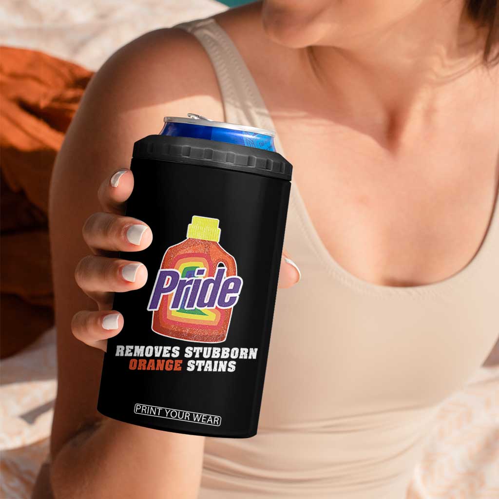 Funny Pride Removes Stubborn Orange Stains 4 in 1 Can Cooler Tumbler Pride Month LGBTQ TS11 Print Your Wear