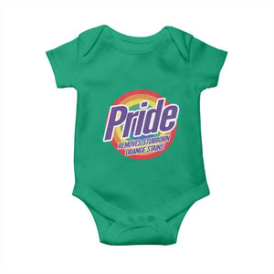 Funny Pride Removes Stubborn Orange Stains Baby Onesie LGBTQ Pride Month TS11 Irish Green Print Your Wear