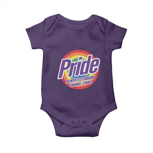 Funny Pride Removes Stubborn Orange Stains Baby Onesie LGBTQ Pride Month TS11 Purple Print Your Wear