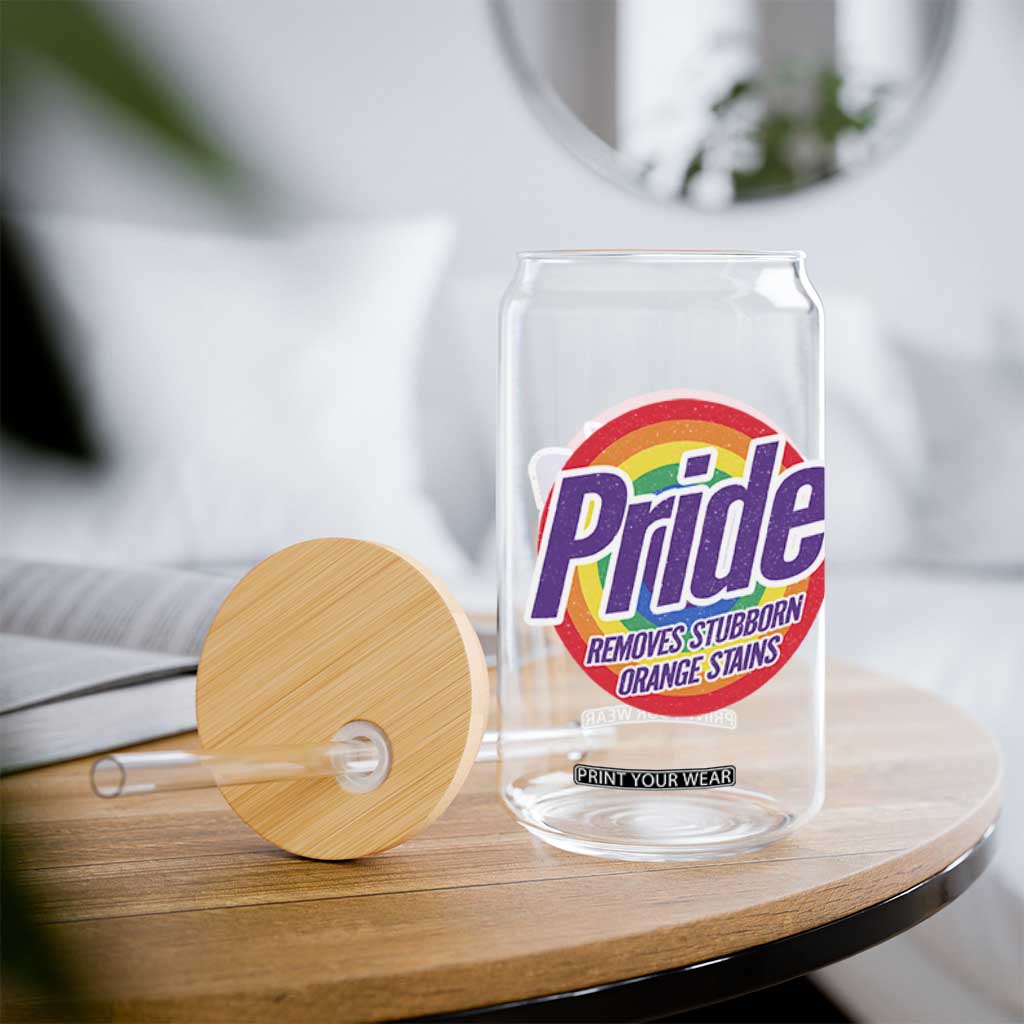 Funny Pride Removes Stubborn Orange Stains Glass Can LGBTQ Pride Month TS11 Print Your Wear