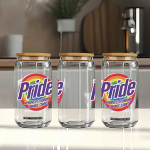 Funny Pride Removes Stubborn Orange Stains Glass Can LGBTQ Pride Month TS11 Print Your Wear
