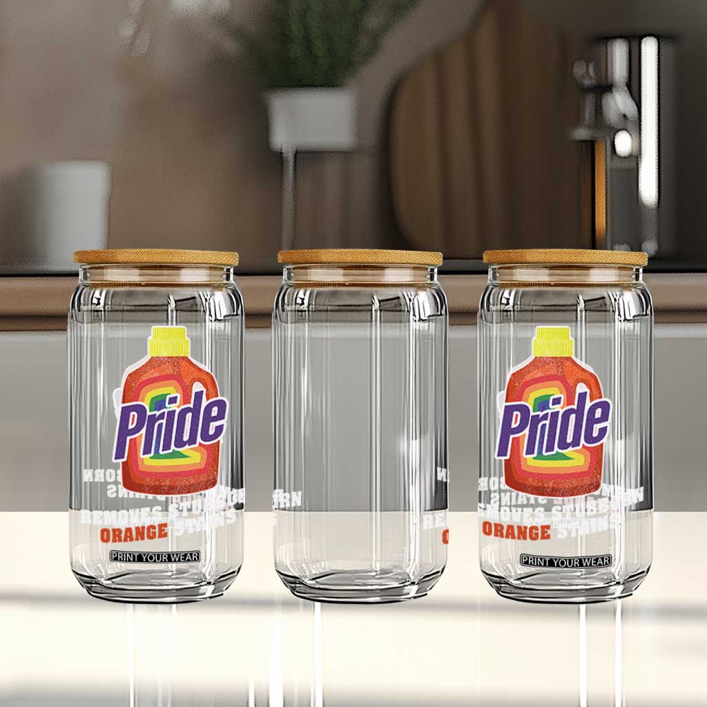 Funny Pride Removes Stubborn Orange Stains Glass Can Pride Month LGBTQ TS11 Print Your Wear