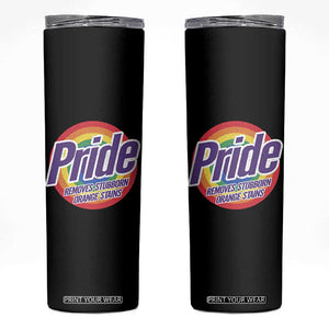 Funny Pride Removes Stubborn Orange Stains Skinny Tumbler LGBTQ Pride Month TS11 Black Print Your Wear