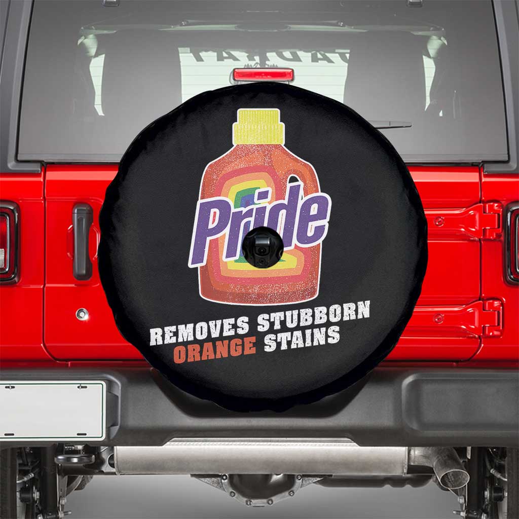 Funny Pride Removes Stubborn Orange Stains Spare Tire Cover Pride Month LGBTQ TS11 Black Print Your Wear
