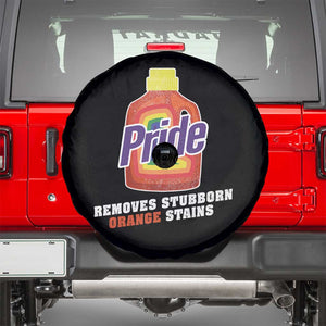 Funny Pride Removes Stubborn Orange Stains Spare Tire Cover Pride Month LGBTQ TS11 Black Print Your Wear