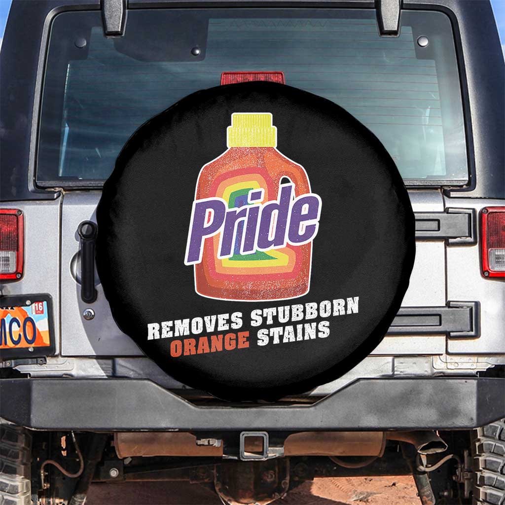 Funny Pride Removes Stubborn Orange Stains Spare Tire Cover Pride Month LGBTQ TS11 No hole Black Print Your Wear