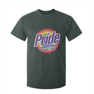 Funny Pride Removes Stubborn Orange Stains T Shirt For Kid LGBTQ Pride Month TS11 Dark Forest Green Print Your Wear