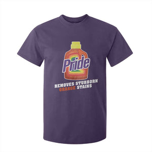 Funny Pride Removes Stubborn Orange Stains T Shirt For Kid Pride Month LGBTQ TS11 Purple Print Your Wear