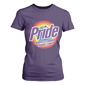 Funny Pride Removes Stubborn Orange Stains T Shirt For Women LGBTQ Pride Month TS11 Purple Print Your Wear