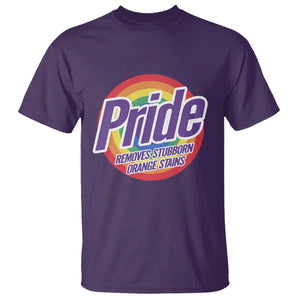 Funny Pride Removes Stubborn Orange Stains T Shirt LGBTQ Pride Month TS11 Purple Print Your Wear