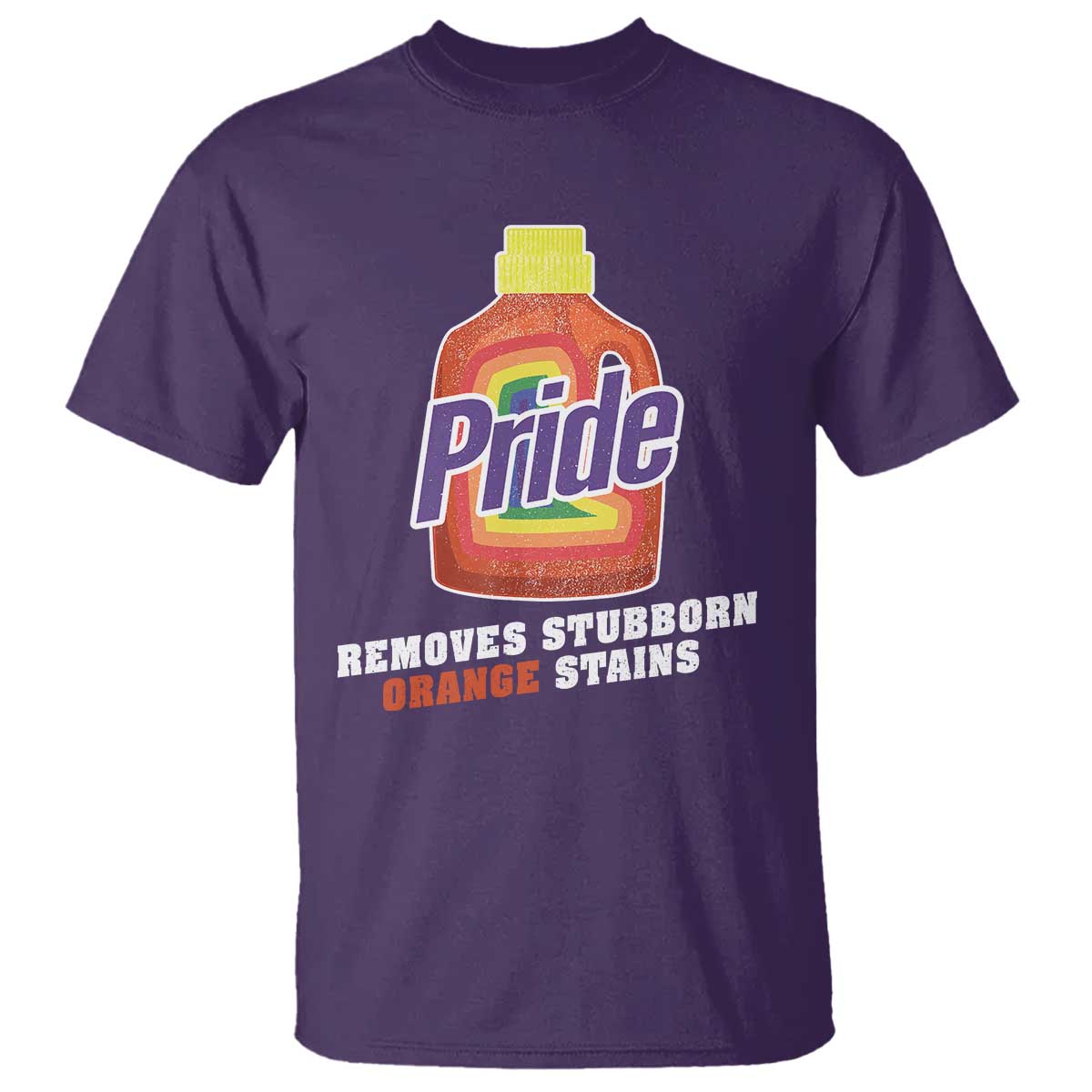 Funny Pride Removes Stubborn Orange Stains T Shirt Pride Month LGBTQ TS11 Purple Print Your Wear