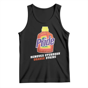 Funny Pride Removes Stubborn Orange Stains Tank Top Pride Month LGBTQ TS11 Black Print Your Wear