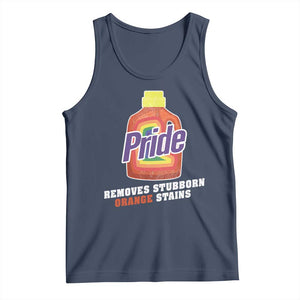 Funny Pride Removes Stubborn Orange Stains Tank Top Pride Month LGBTQ TS11 Navy Print Your Wear