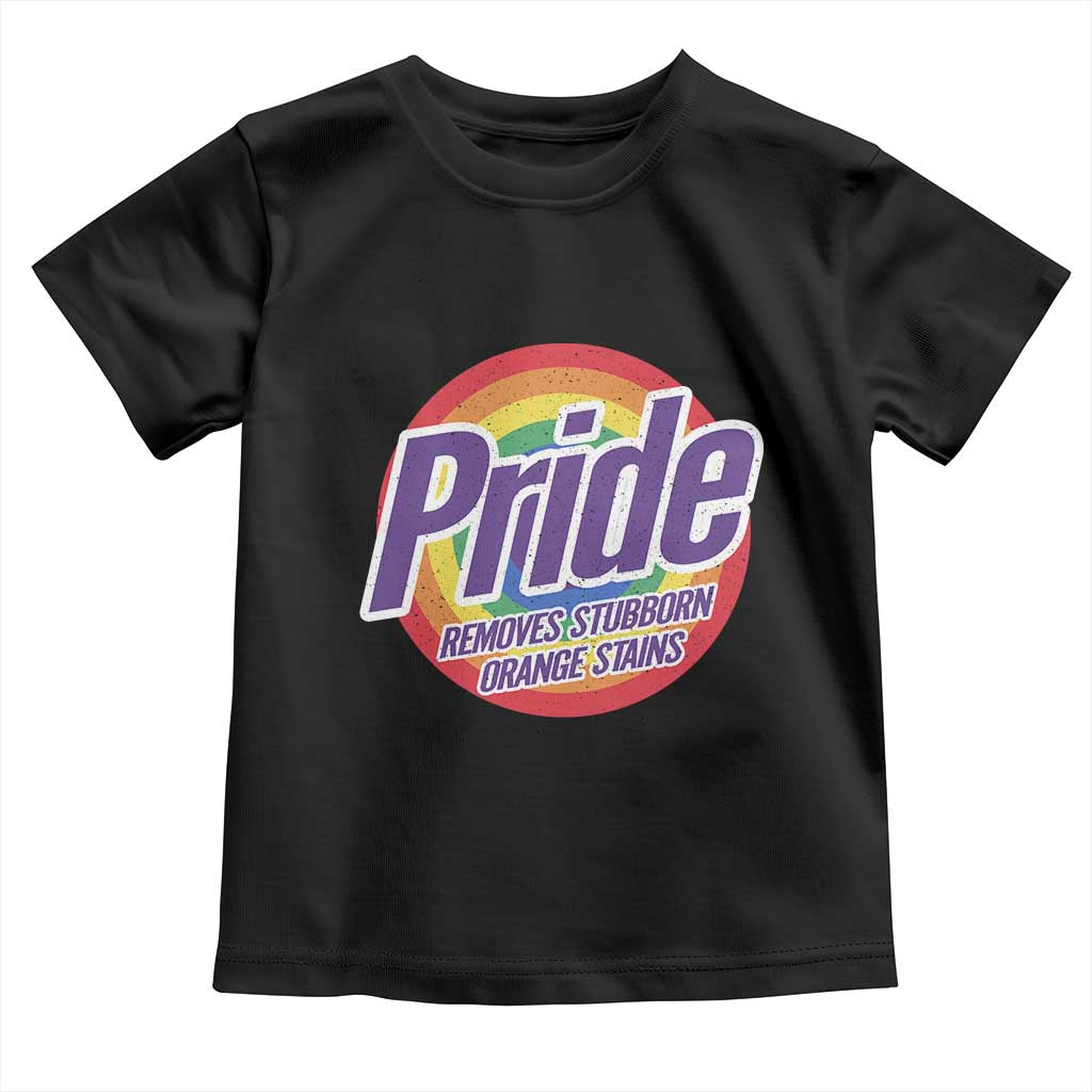 Funny Pride Removes Stubborn Orange Stains Toddler T Shirt LGBTQ Pride Month TS11 Black Print Your Wear
