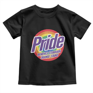Funny Pride Removes Stubborn Orange Stains Toddler T Shirt LGBTQ Pride Month TS11 Black Print Your Wear